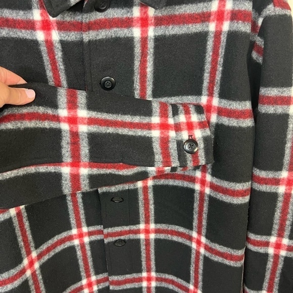 ASOS Design Heavy Long Sleeve Collared Button Down Plaid Flannel Jacket XS - Picture 4 of 9